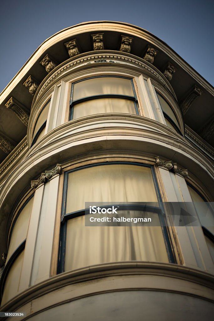 Corner Apartment-Haus in San Francisco - Lizenzfrei Alt Stock-Foto