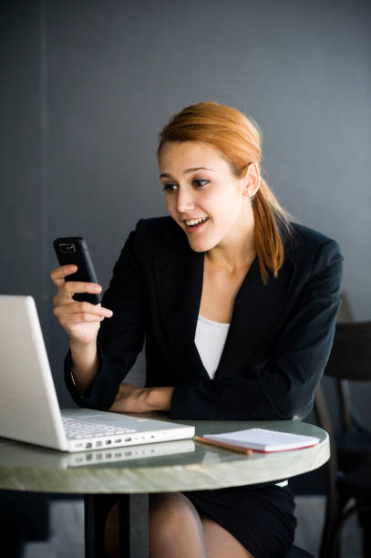 istock Business Woman in The Cafe 183024192