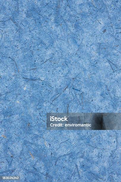 Fundo De Papel Artesanal Reciclado - Fotografias de stock e mais imagens de Azul - Azul, Planta seca, Abstrato