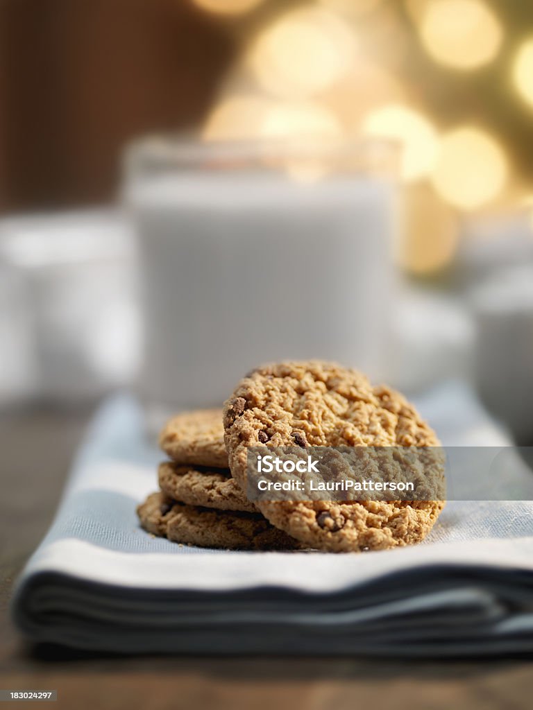 쿠키와 우유 시 크리스마스 - 로열티 프리 0명 스톡 사진