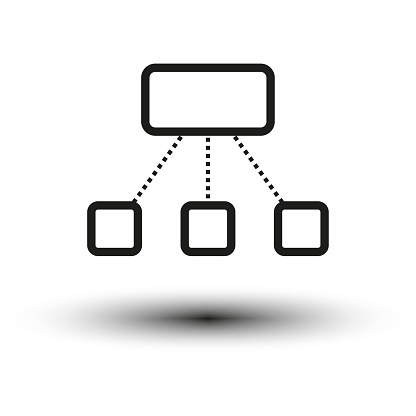 Hierarchy scheme icon. Vector illustration. EPS 10. Stock image.