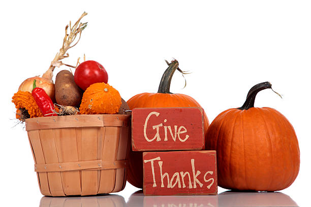 Give Thanks - Thanksgiving Theme stock photo