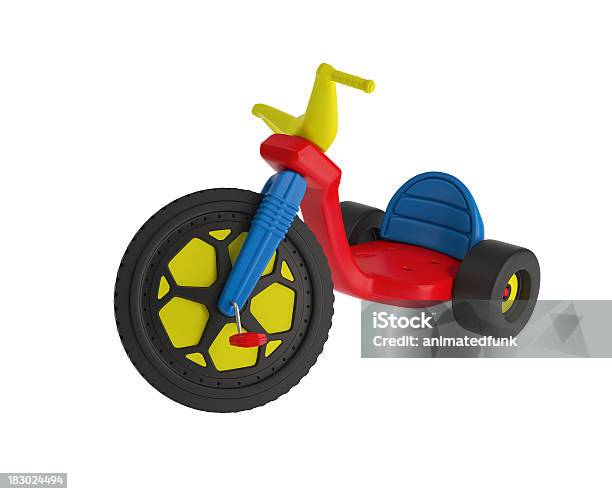 Foto de Big Wheel Jogar e mais fotos de stock de Triciclo - Triciclo, Figura para recortar, Brinquedo