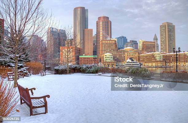 Invierno En Boston Foto de stock y más banco de imágenes de Boston - Massachusetts - Boston - Massachusetts, Invierno, Arquitectura