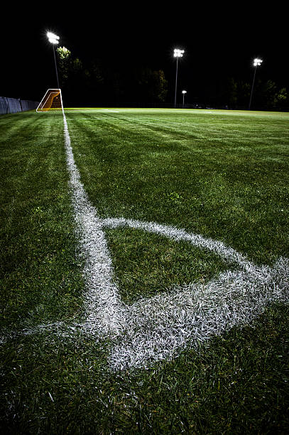 istock Soccer Field at Night 183024925