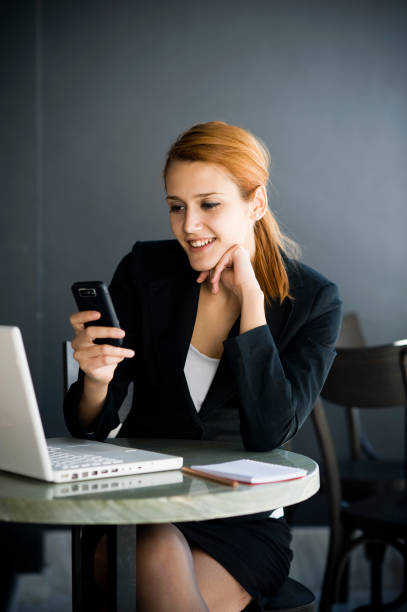 istock Business Woman in The Cafe 183025143