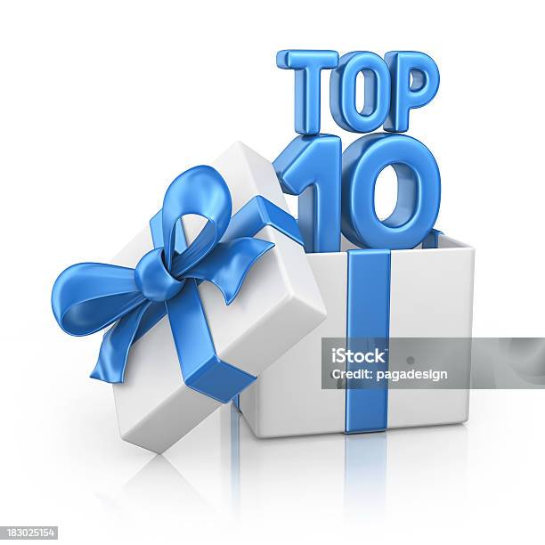 Top Ten Scatola Regalo - Fotografie stock e altre immagini di Confezione regalo - Confezione regalo, Tridimensionale, Top Ten