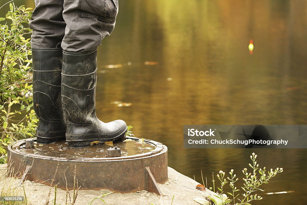 Pescador botas Boia de Pesca Flutuante - Royalty-free Galocha Foto de stock