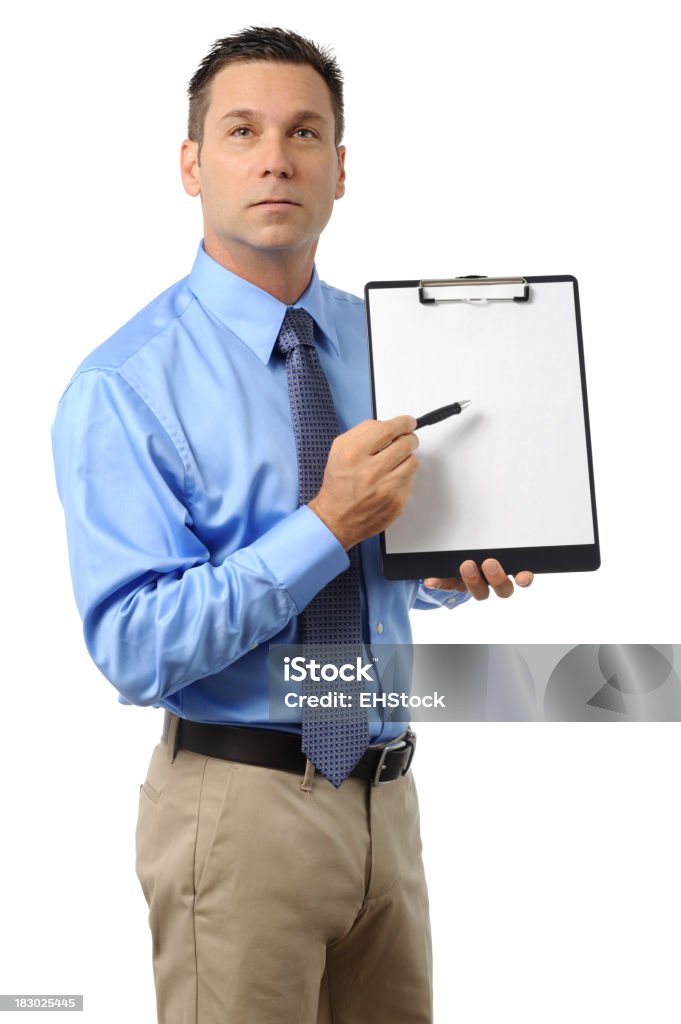 Vestimenta informal Businessman Instructor profesor maestro intervención señalando - Foto de stock de Hombres libre de derechos