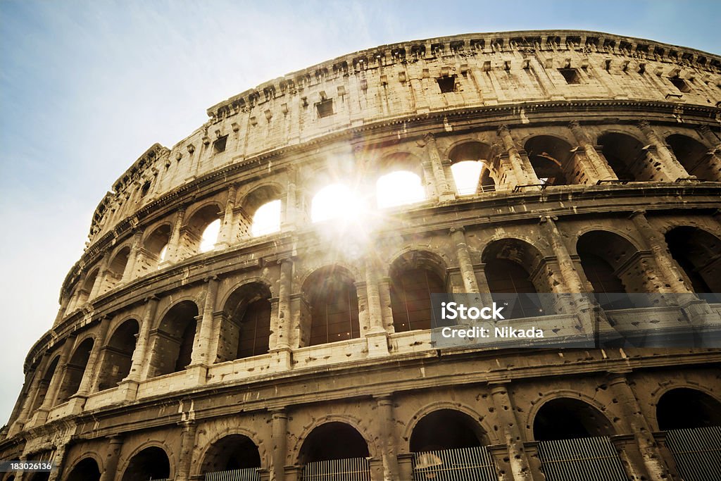 The Colosseum in Rome "The Colosseum, Rome, Italy" Amphitheater Stock Photo