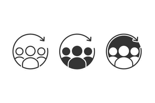 ilustrații de stoc cu oameni recent. client client care se întoarce. ilustrare vectorială - client