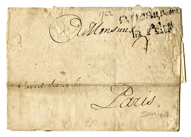 istock old french piece of paper envelope 183026529