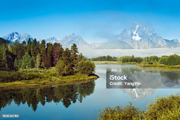 Snake River Ox Fiocco Bend Riflessione Parco Nazionale Del Grand Teton - Fotografie stock e altre immagini di Grand Teton