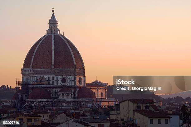 Duomo Di Florencia Al Atardecer Hdr Foto de stock y más banco de imágenes de Cúpula - Cúpula, Filippo Brunelleschi, Aire libre