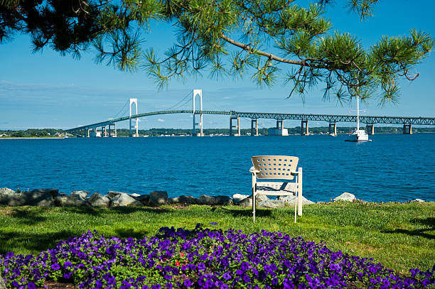 Newport Rhode Island Landscape stock photo