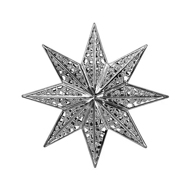 Photo of Christmas Star Isolated