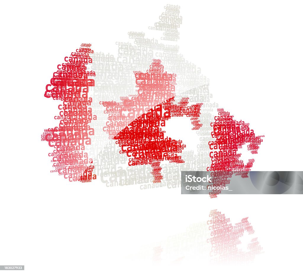 Canada The shape of Canada formed by words.See also: Art Stock Photo