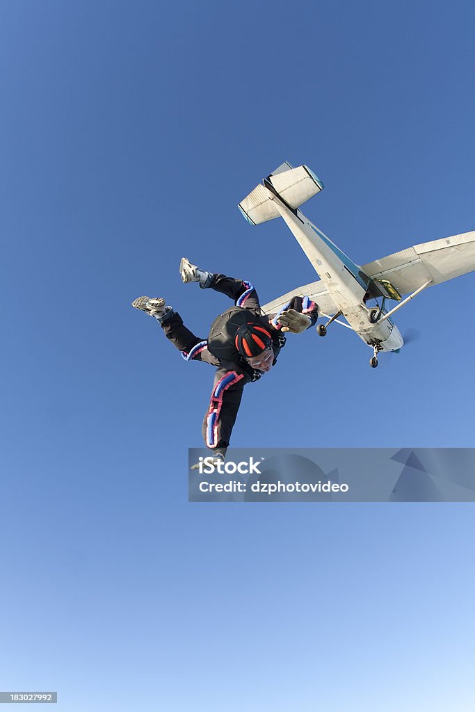 Foto Stock Royalty-Free: Skydiver in da caduta libera - Foto stock royalty-free di Skydiving