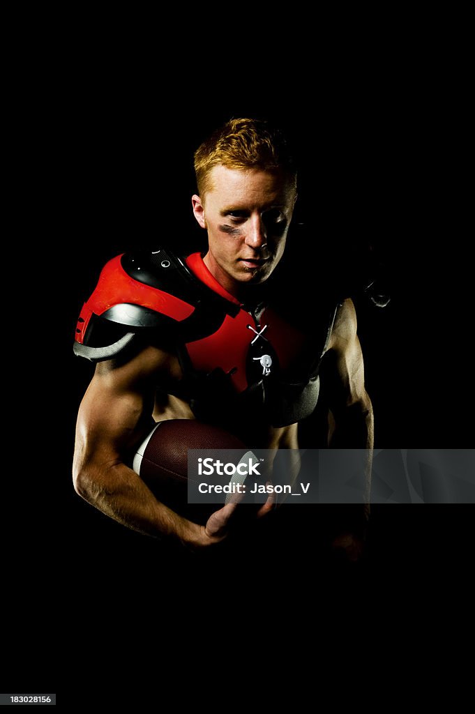 Giocatore di Football americano - Foto stock royalty-free di Adulto