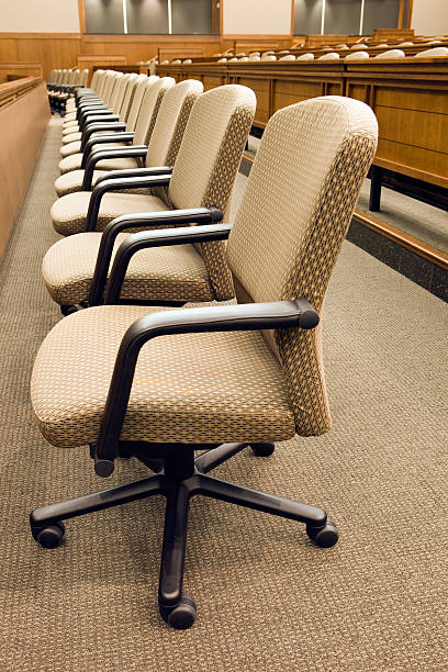istock Row of Auditorium/Lecture Hall Chairs 183028600