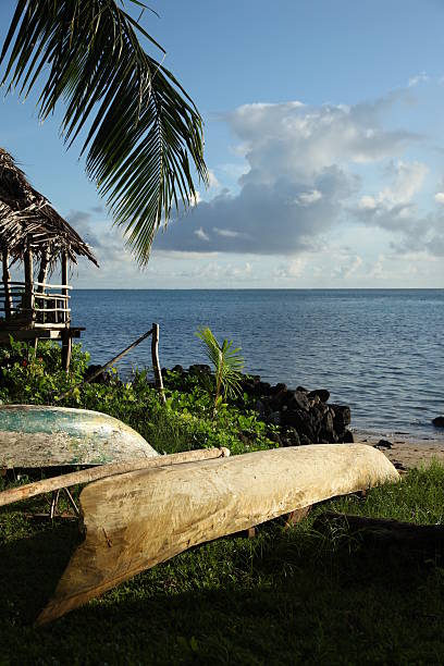 istock Fishing boats in Samoa 183028834