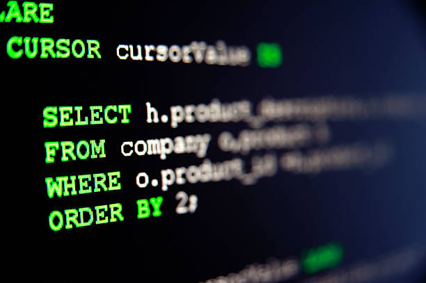 sql 코드 블랙 - computer language coding computer software sql 뉴스 사진 이미지
