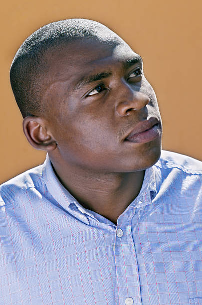 istock African Man Portrait Loooking Upwards 183029217