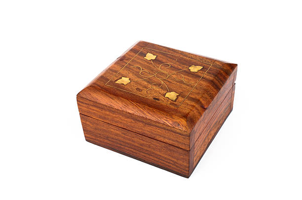 istock Old style handmade jewelry box 183029274