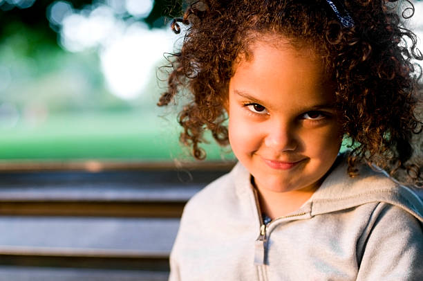 istock Child (4-5) With Cheesy Grin, Late Afternoon 183029288