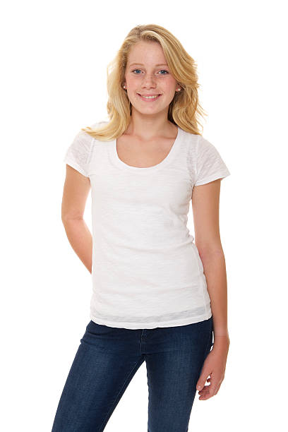 Smiling teenage girl Smiling teenage girl 15 year old blonde girl stock pictures, royalty-free photos & images