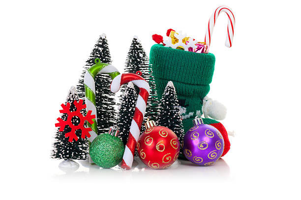istock christmas decoration on white background 183029998