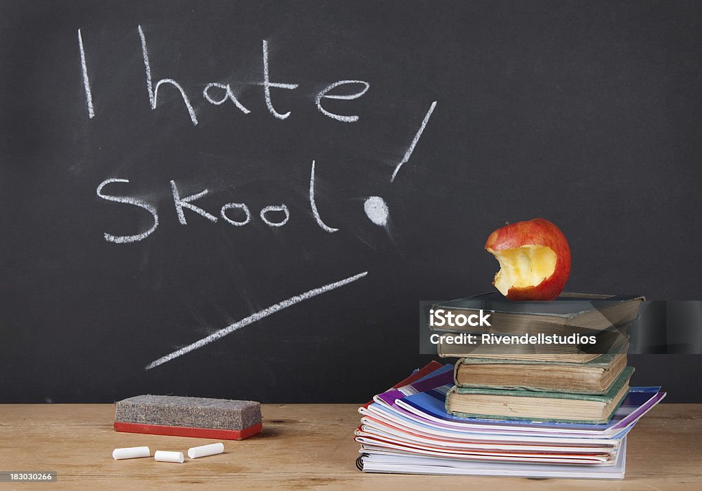 I Hate школу! - Стоковые фото Бунтарство роялти-фри