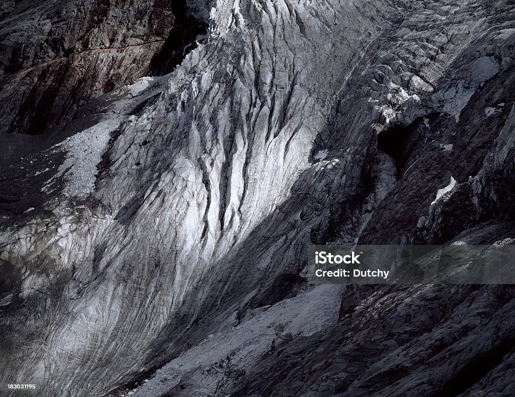 Roseg glacier, Sella góry, Szwajcaria. - Zbiór zdjęć royalty-free (Dolina)