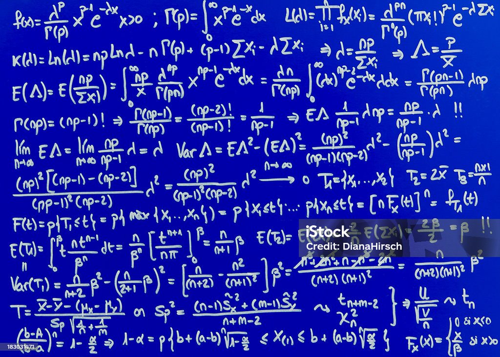 Probabilité estimation de MLE maximum - Photo de Formule mathématique libre de droits