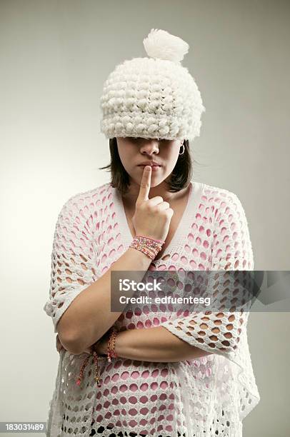 Crochet Girl Stock Photo - Download Image Now - Adult, Adults Only, Blank Expression