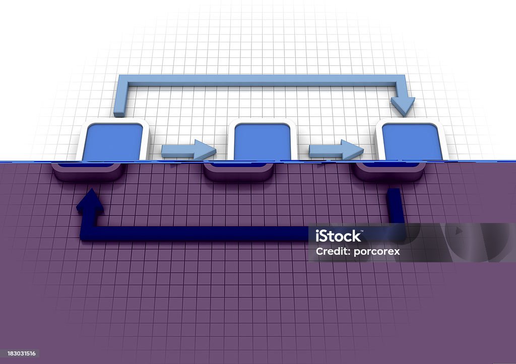 Flussdiagramm Diagramm - Lizenzfrei Organisieren Stock-Foto