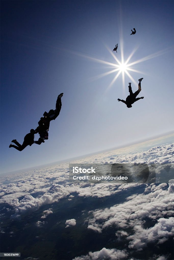 Fotografia de Stock Royalty-Free: Skydivers em queda livre - Royalty-free Queda Livre - Paraquedismo Foto de stock