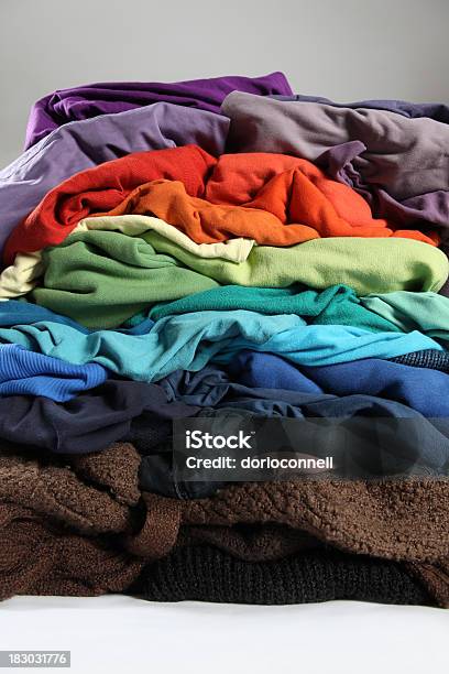 Messy Pile Of Clothing Stock Photo - Download Image Now - Laundry ...