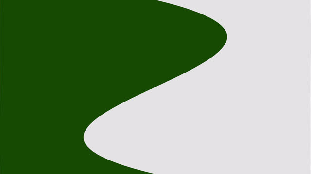 A seamless loop of Green and white transitions in a 4K alpha channel. 2d abstract geometry transition animation in UHD resolution.