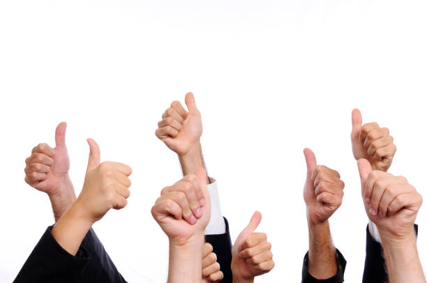 istock Business Persons Thumbs Up.Isolated.Copyspace 183032805