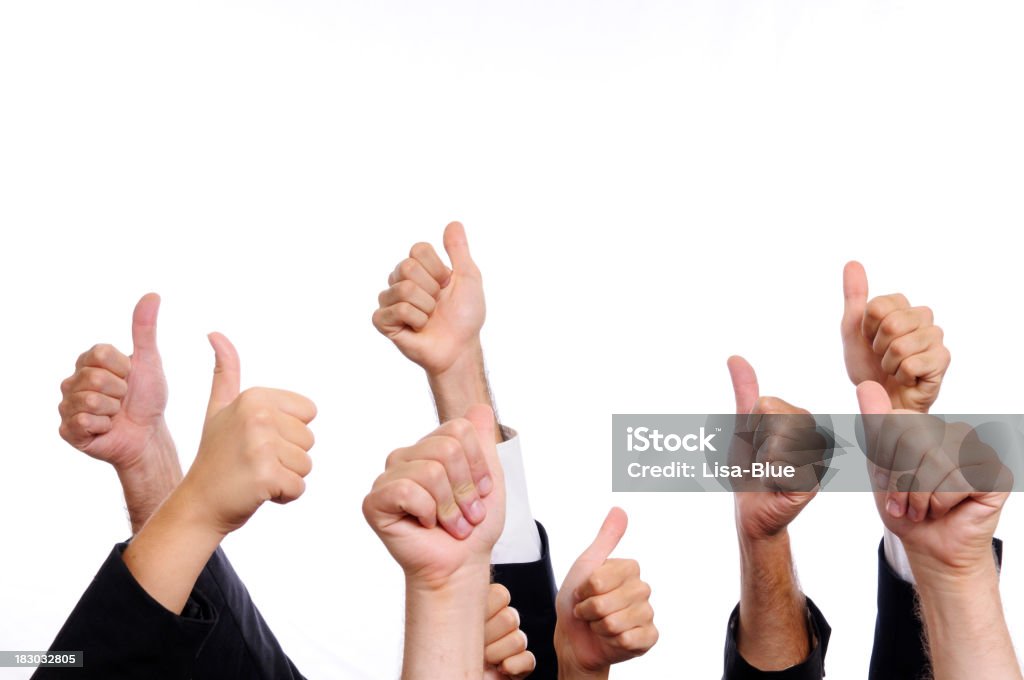 Business Persons Thumbs Up.Isolated.Copyspace Thumbs up Thumbs Up Stock Photo