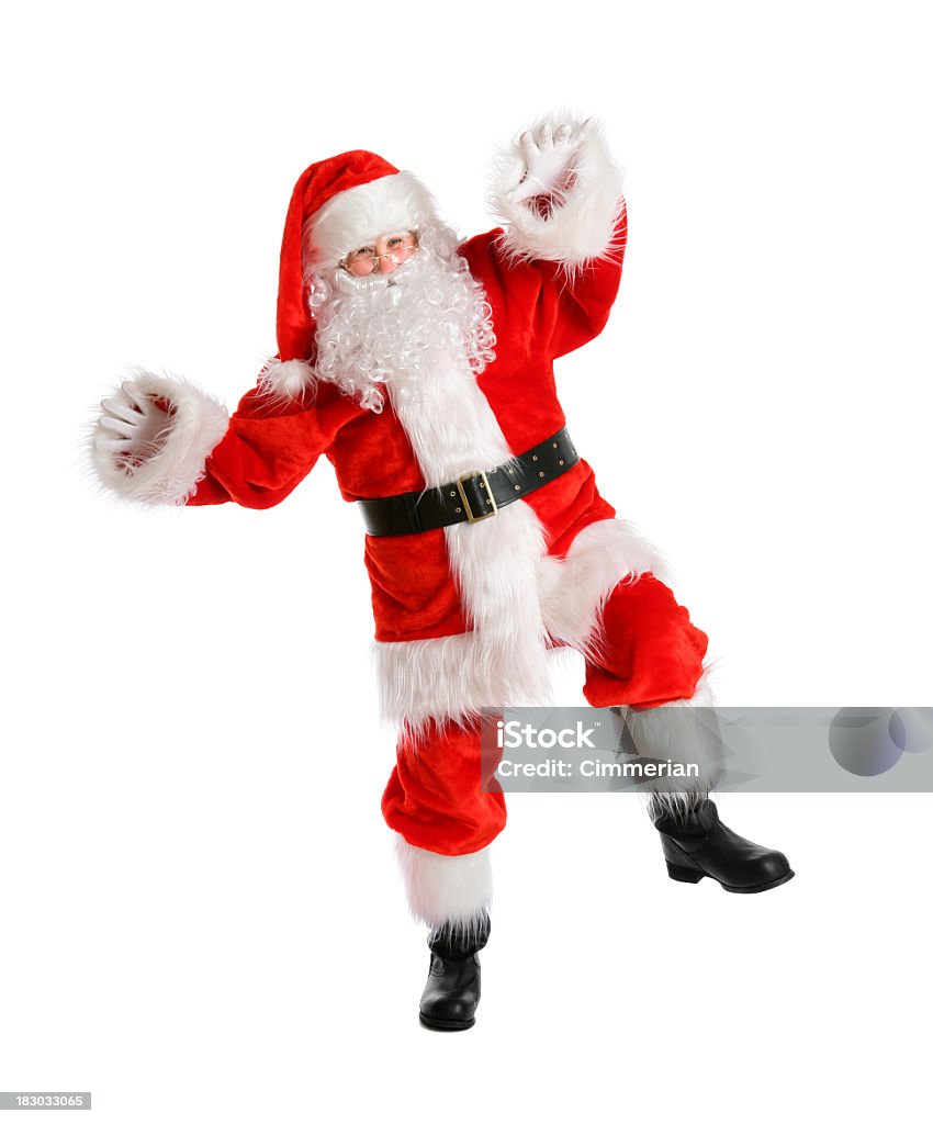 Dançar Santa (em branco - Royalty-free Pai Natal Foto de stock