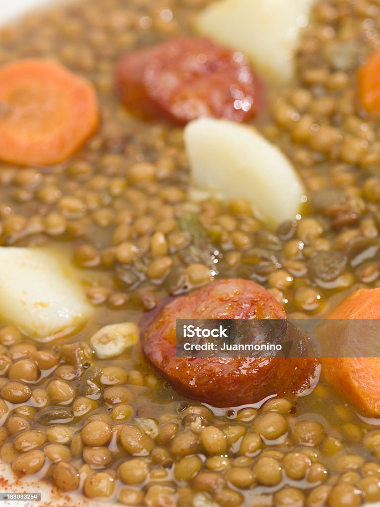 Suppe aus Linsen - Lizenzfrei Ansicht aus erhöhter Perspektive Stock-Foto