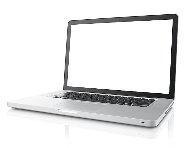 A new laptop with a blank screen laptop with blank monitor blank screen stock pictures, royalty-free photos & images