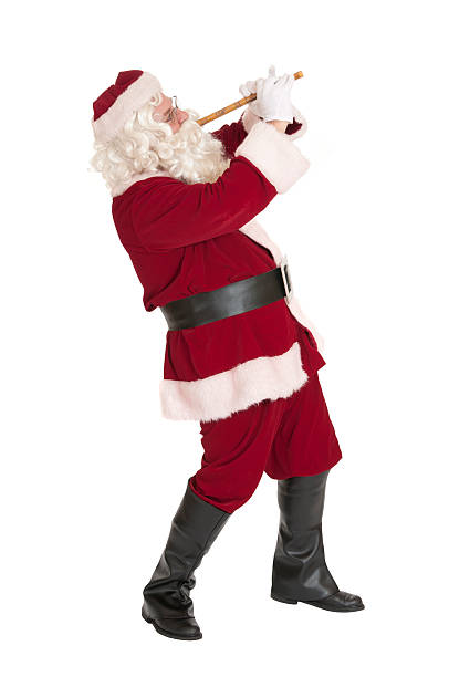 istock Santa Claus Playing The Recorder - Music Series 183033278