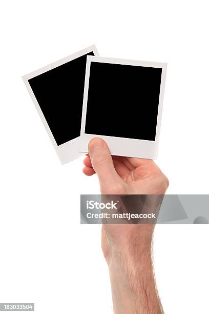 맹검액 Polaroid 픽처스 인간 손에 대한 스톡 사진 및 기타 이미지 - 인간 손, 즉석 인화 전송, 공란