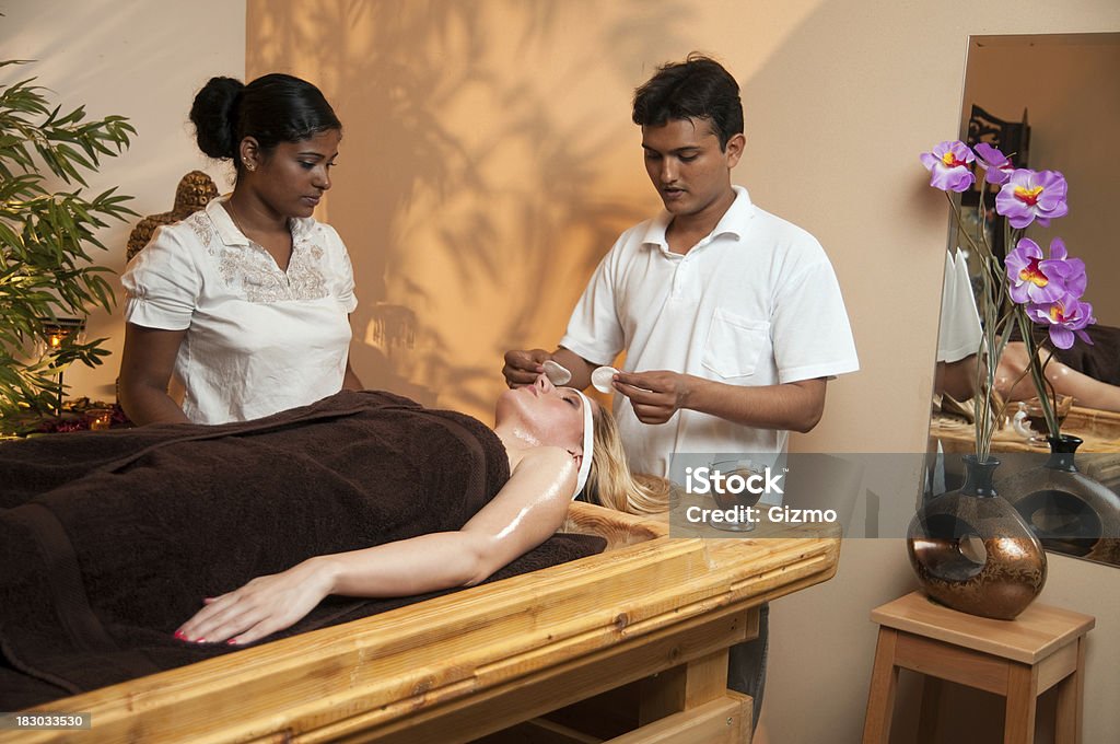 Ayurveda-massage - Lizenzfrei Alternative Behandlungsmethode Stock-Foto