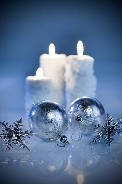 istock Christmas Candles, Baubles and Stars 183033941