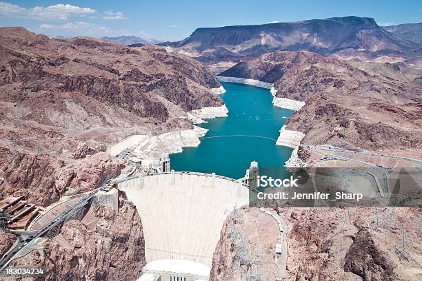 Hoover Dam Stock Photo - Download Image Now - Hoover Dam, Aerial View, Hydroelectric Power Station