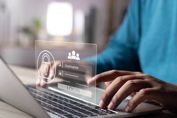 istock Cyber security concept, User enters password to login to privacy and protect personal data, Secure technology, Secure access to internet information, Business and person confidentiality. 1830345295